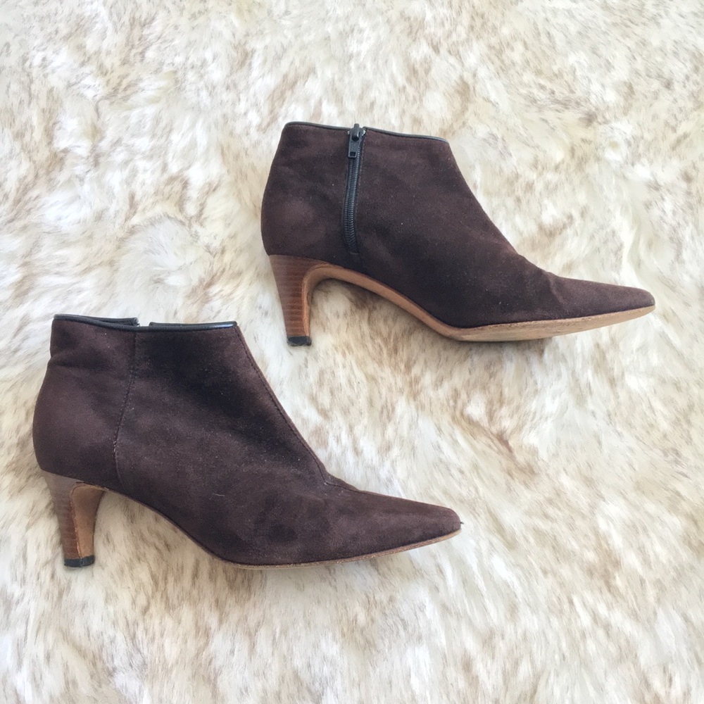 Vintage Made in Italy Michael Kors brown suede ankle boots - AS IS - size 5